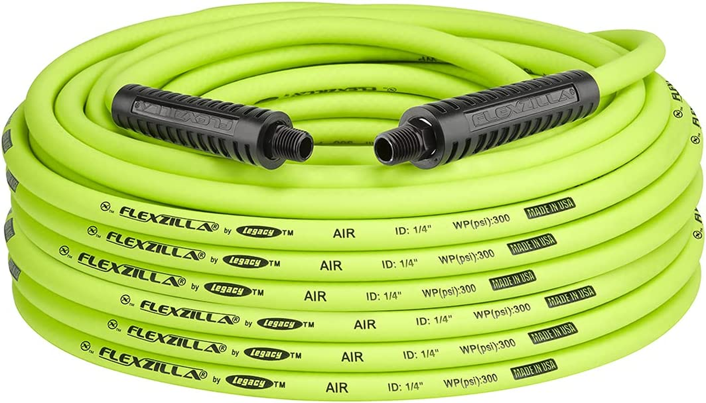 Flexzilla – 1/4 In. X 100 Ft. Air Hose with 1/4 In. (HFZ14100YW2)