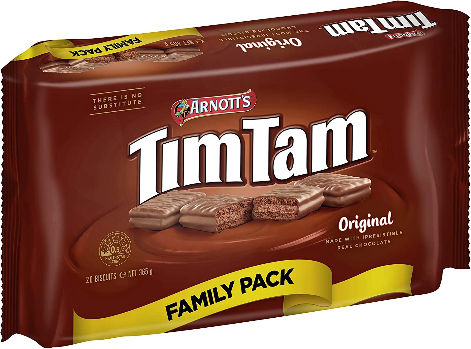 Arnotts Tim Tam Chocolate Biscuits Family Pack, 365G