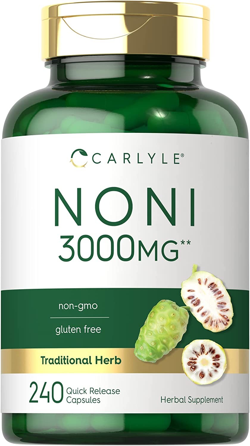 Noni Capsules 3000Mg | 240 Count | Non-Gmo, Gluten Free | by Carlyle