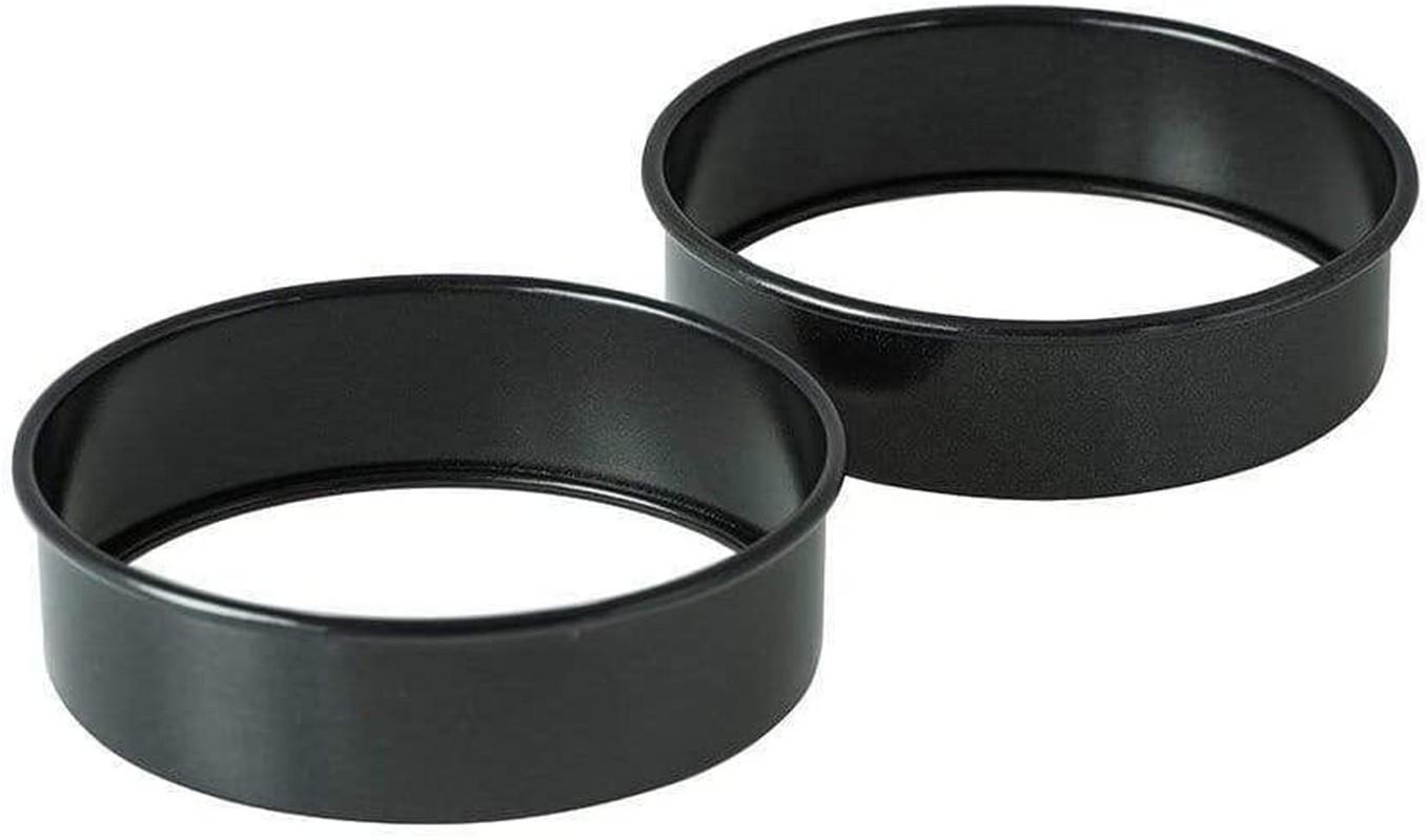 Avanti Non-Stick Egg/Crumpet Rings 2-Pieces Set Black