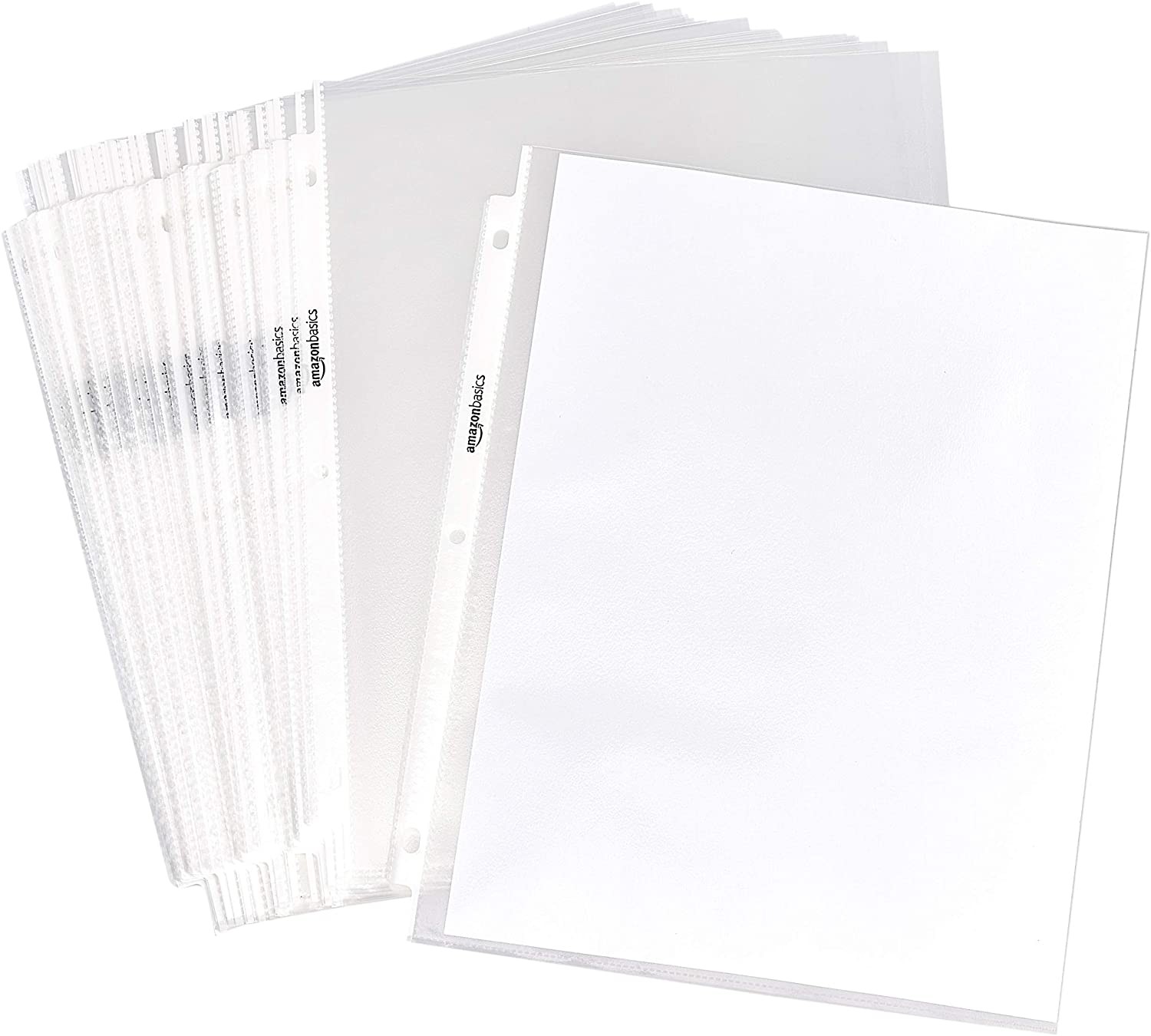 Amazon Basics Sheet Protector – Non-Glare, 100-Pack