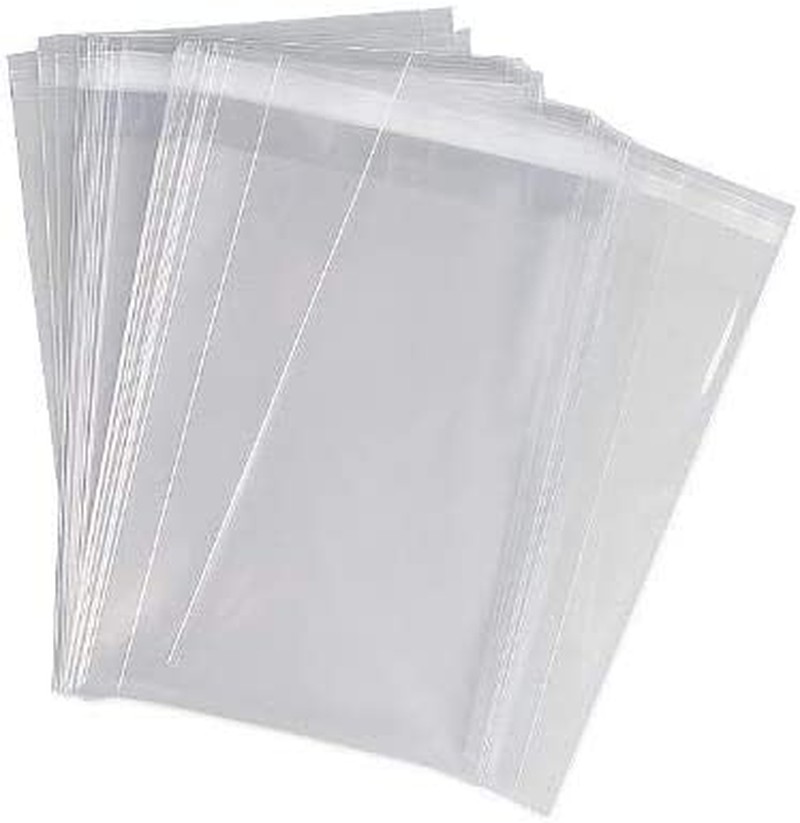 240X310Mm A4 Size Clear BOPP Plastic Bags Self Seal Adhesive Cello Bag Cellophane Alternative 200 Bags