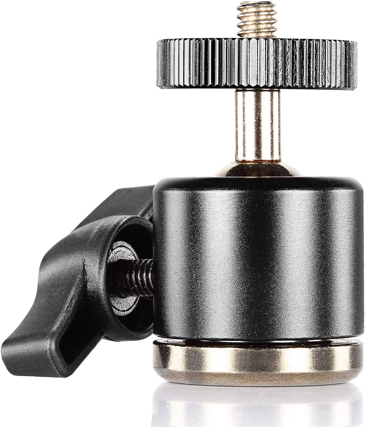 Neewer® Aluminum Alloy 360 Degree Rotating Swivel Mini Ball Head with 1/4″ 3/8″ Thread Base Mount for DSLR Camera like Canon,Nikon,Sony/Camcorder/Iphone 6S/6/5S/5/4S/4,Gopro HD Hero 1/2/3/3+/4