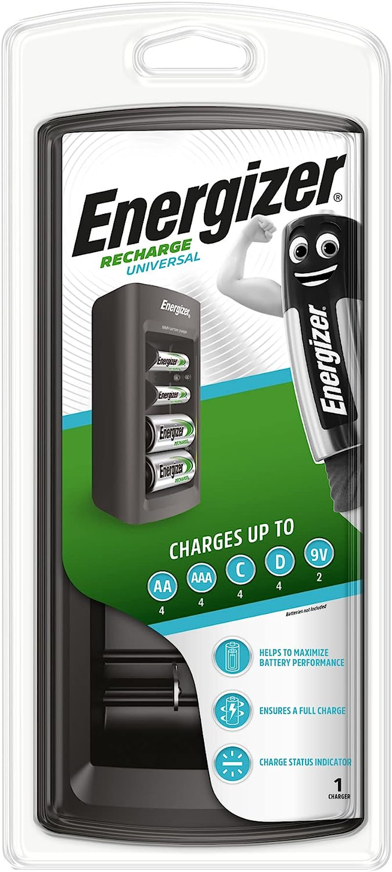 Energizer Recharge Universal Maxi Batteries Charger