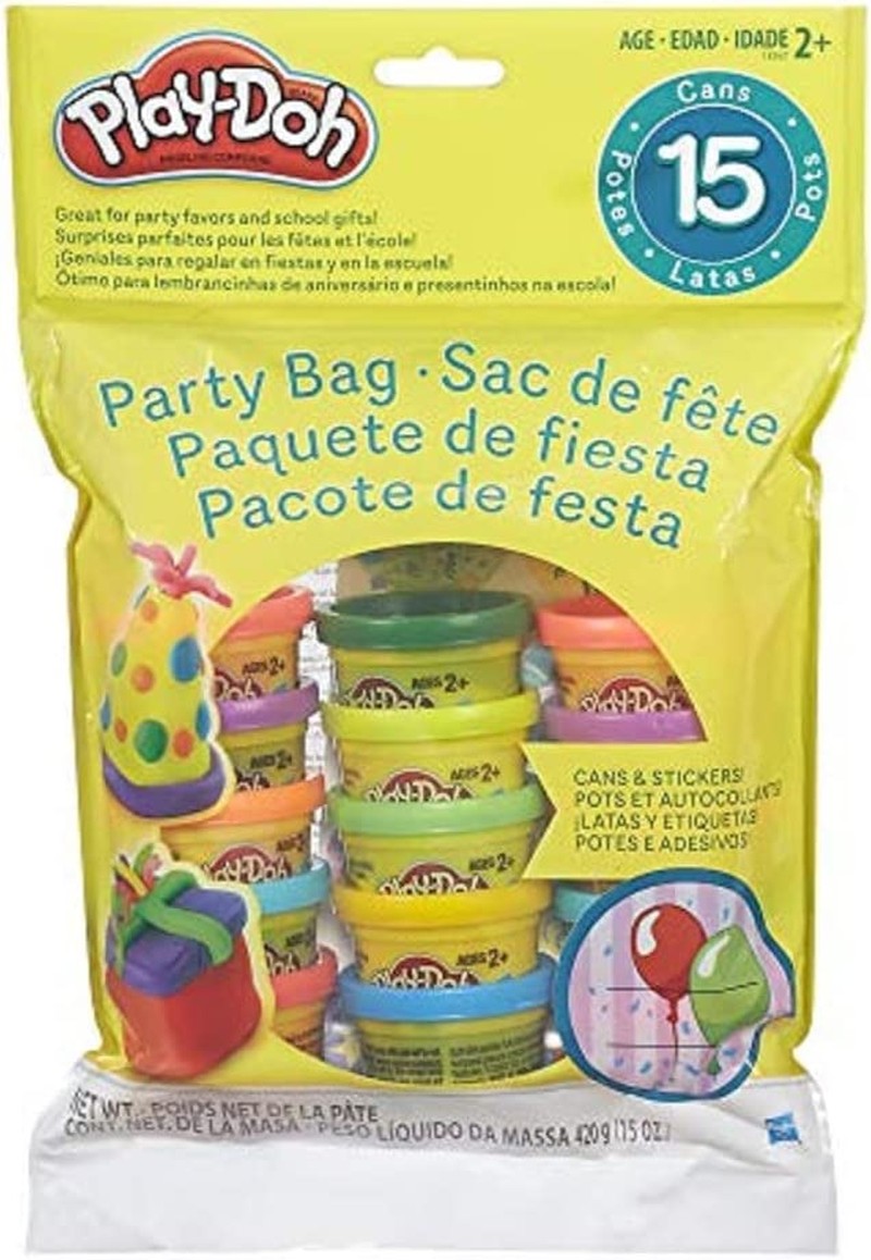 Play-Doh – Party Bag Inc 15X 1 Oz Tubs of Dough and Gift Tags – Sensory and Educational Craft Toys for Kids, Boys, Girls – Ages 2+