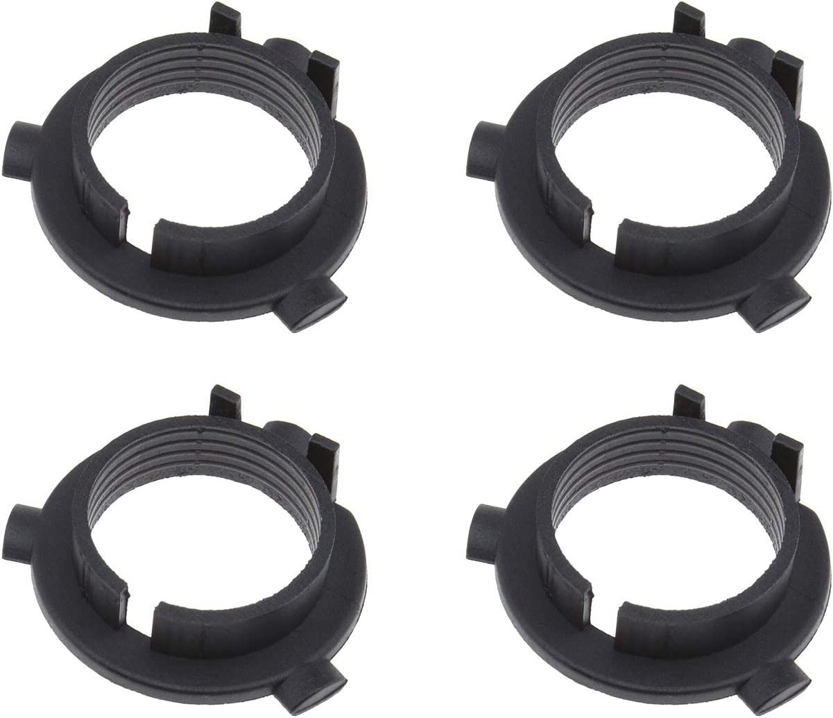 4X Car H7 LED Headlight Bulbs Socket Adapter Socket Holder Retainer Clips Black Compatible with KIA K3 K4 K5 Compatible with Hyundai Coupe