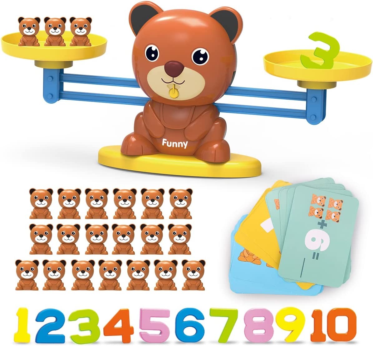 Kaekid Counting Toys for Boys & Girls, Preschool Math Games, Learning Toys for Toddlers, Kids Ages 3+