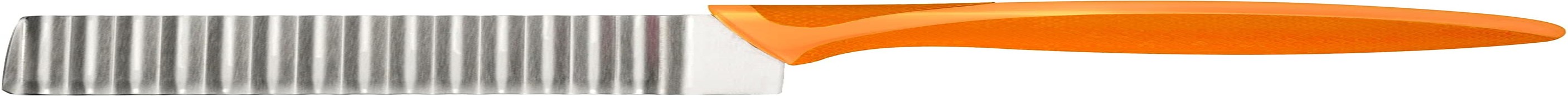 ZYLISS Crinkle Cut Knife, Potato and Vegetable Cutter, Stainless Steel, Orange