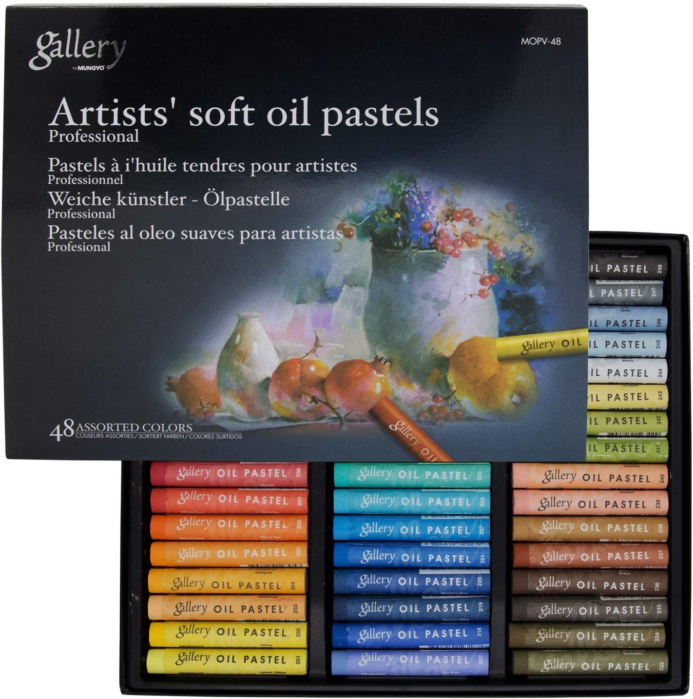 Mungyo Gallery Soft Oil Pastels Set of 48 – Assorted Colours