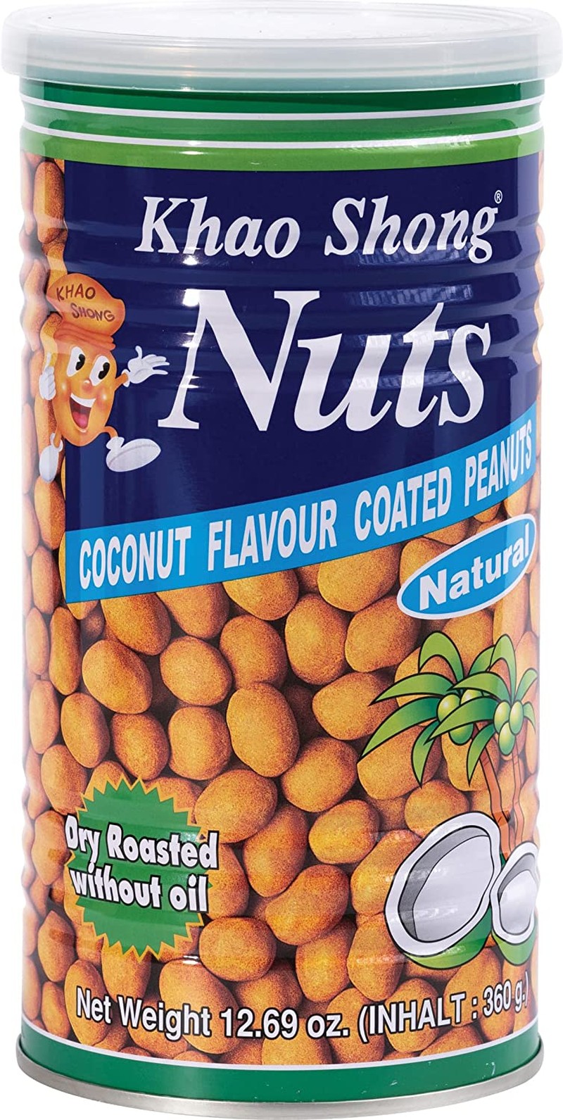 Khao Shong Coconut Flavoured Coated Peanuts 360G