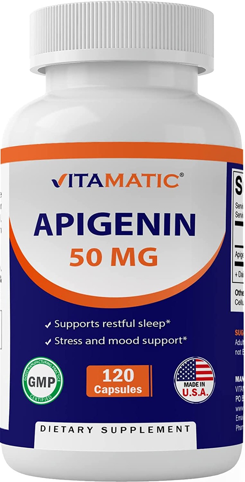 Vitamatic Apigenin 50Mg 120 Vegetarian Capsules