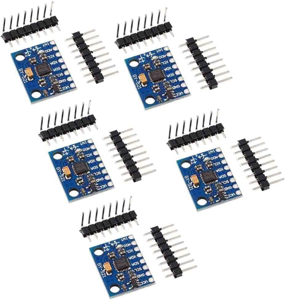 5Pcs GY-521 MPU-6050 MPU6050 Module 3 Axis Analog Gyro Sensors+ 3 Axis Accelerometer Module