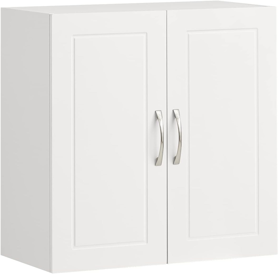 Sobuy White Wall Cabinet, Bathroom Cabinet, Kitchen Cabinet, Storage Cabinet, Laundry Room Cabinet, FRG231-W