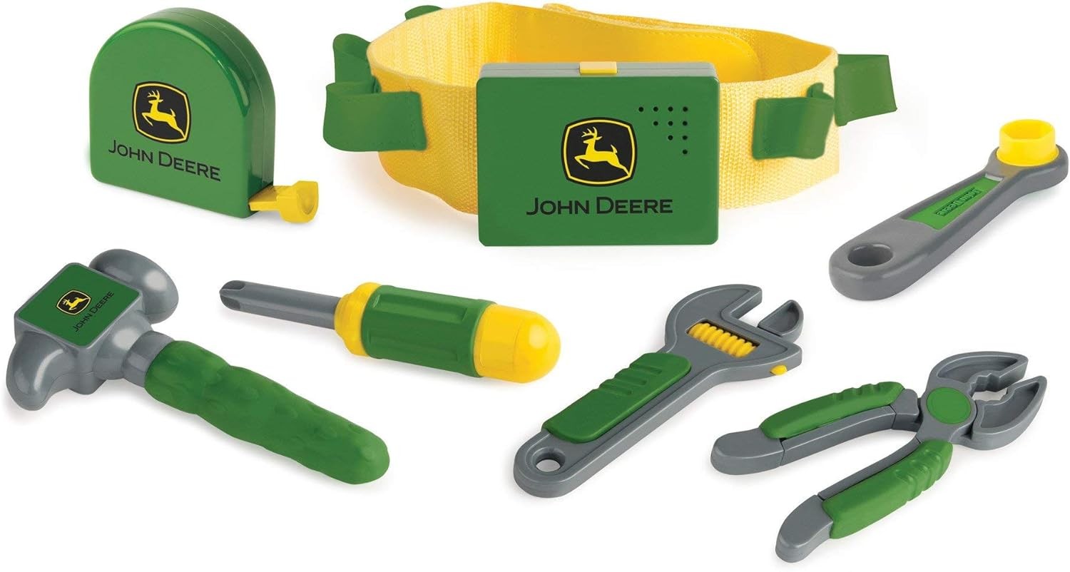 John Deere 35070 ERTL Deluxe Talking Toolbelt Preschool Toy,Green