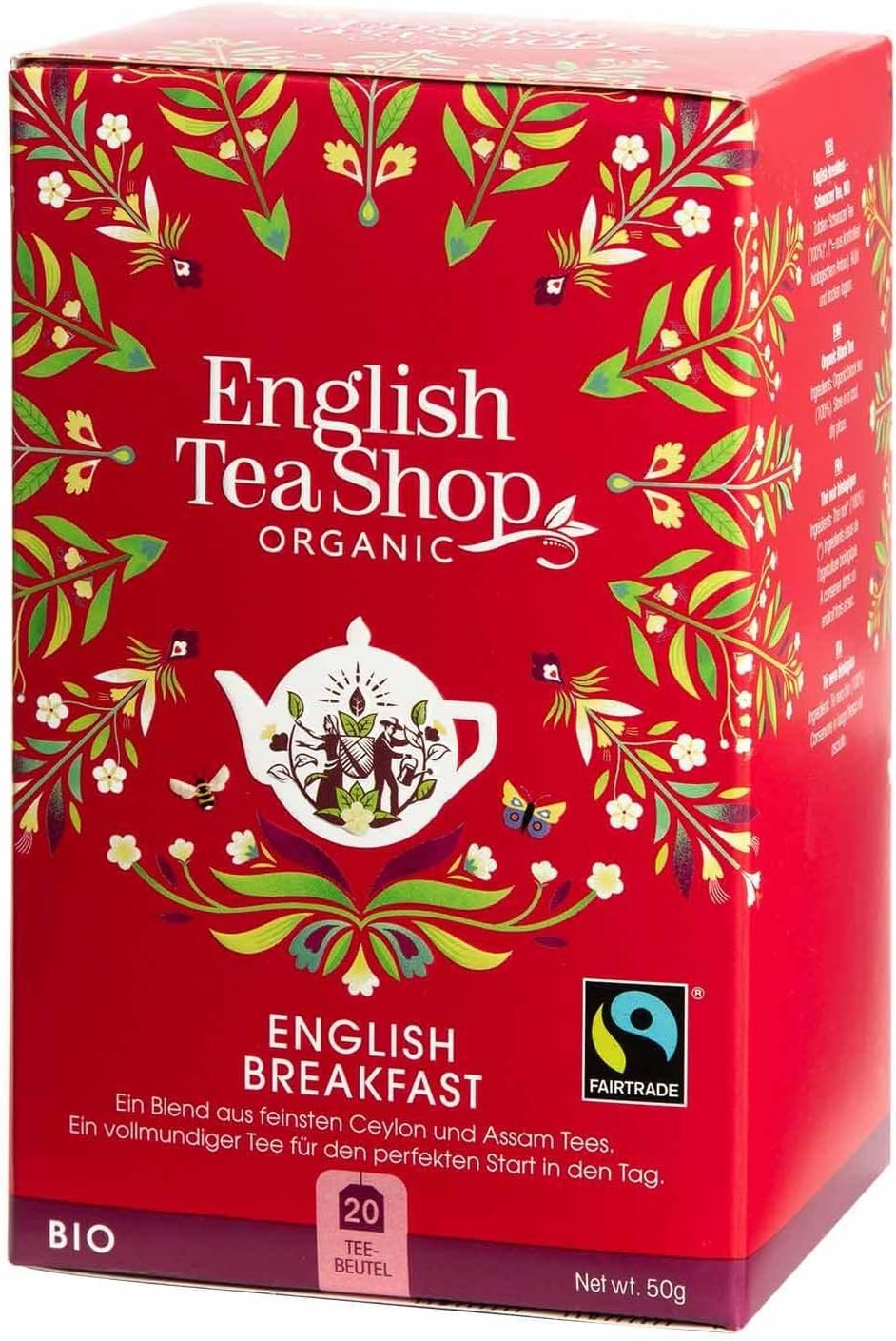 English Tea Shop Organic English Breakfast, 20 Teabags