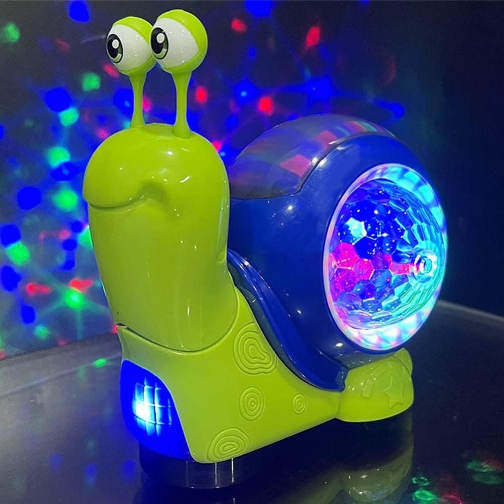 Toddmomy Crawling Snail Baby Toy Electric Snail Walking Toys Tummy Time Snail Musical Light up Walking Snail Toy Baby Musical Crawling Toys for Toddlers Kids