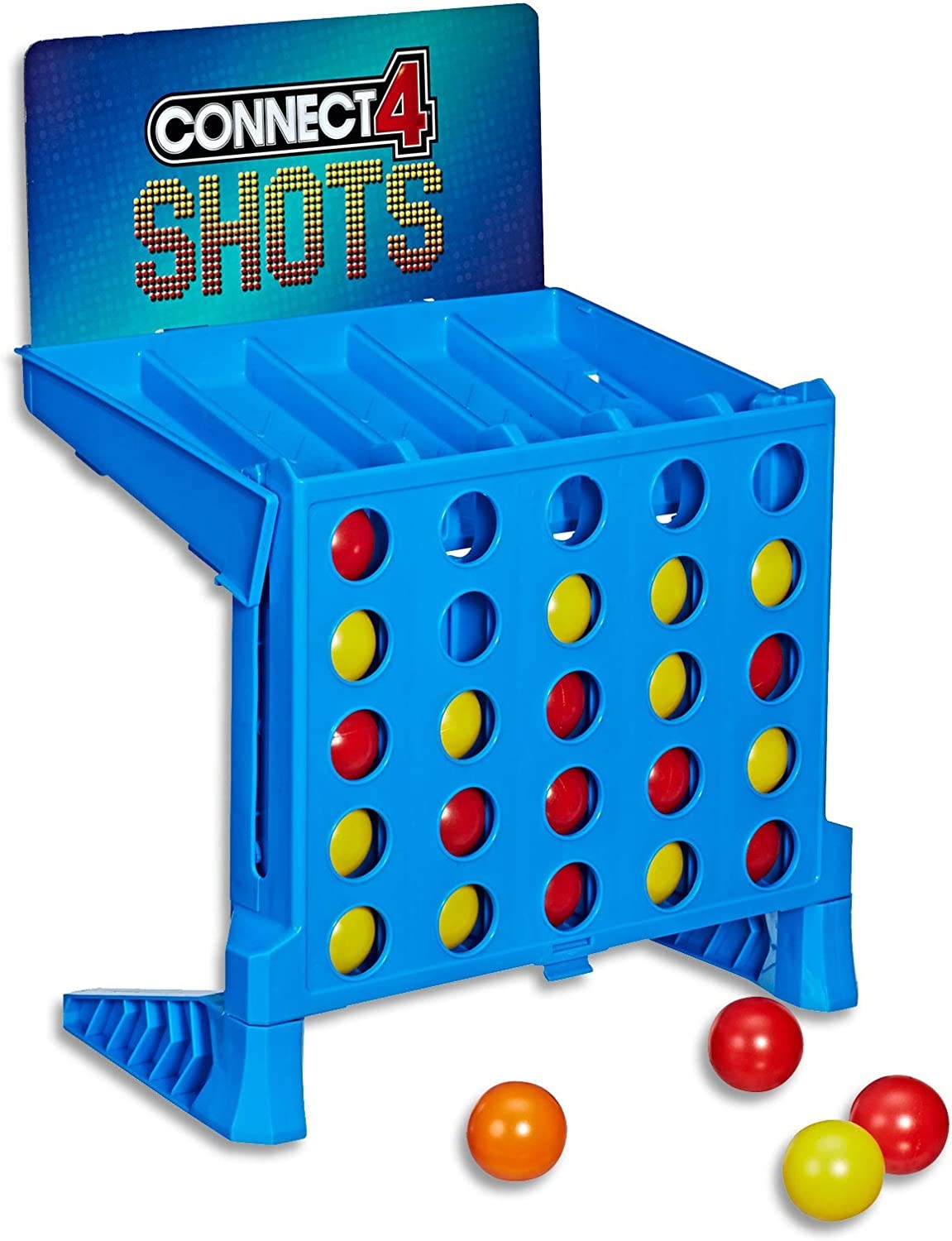 Connect 4 Shots – Bounce Em in 4 the Win – 2+ Players – Four in a Row – Classic Game with a Twist – Family Board Games and Toys for Kids – Boys and Girls – E3578 – Ages 8+