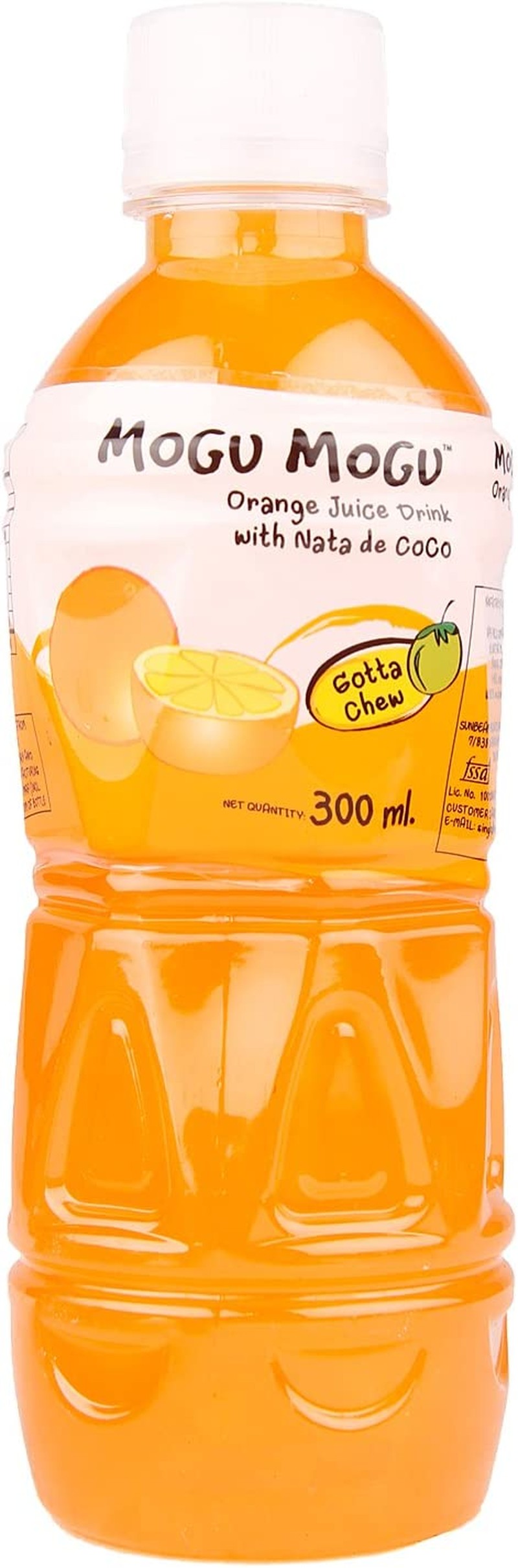 Mogu Mogu Orange Juice W/Nata De Coco Drink 320Ml