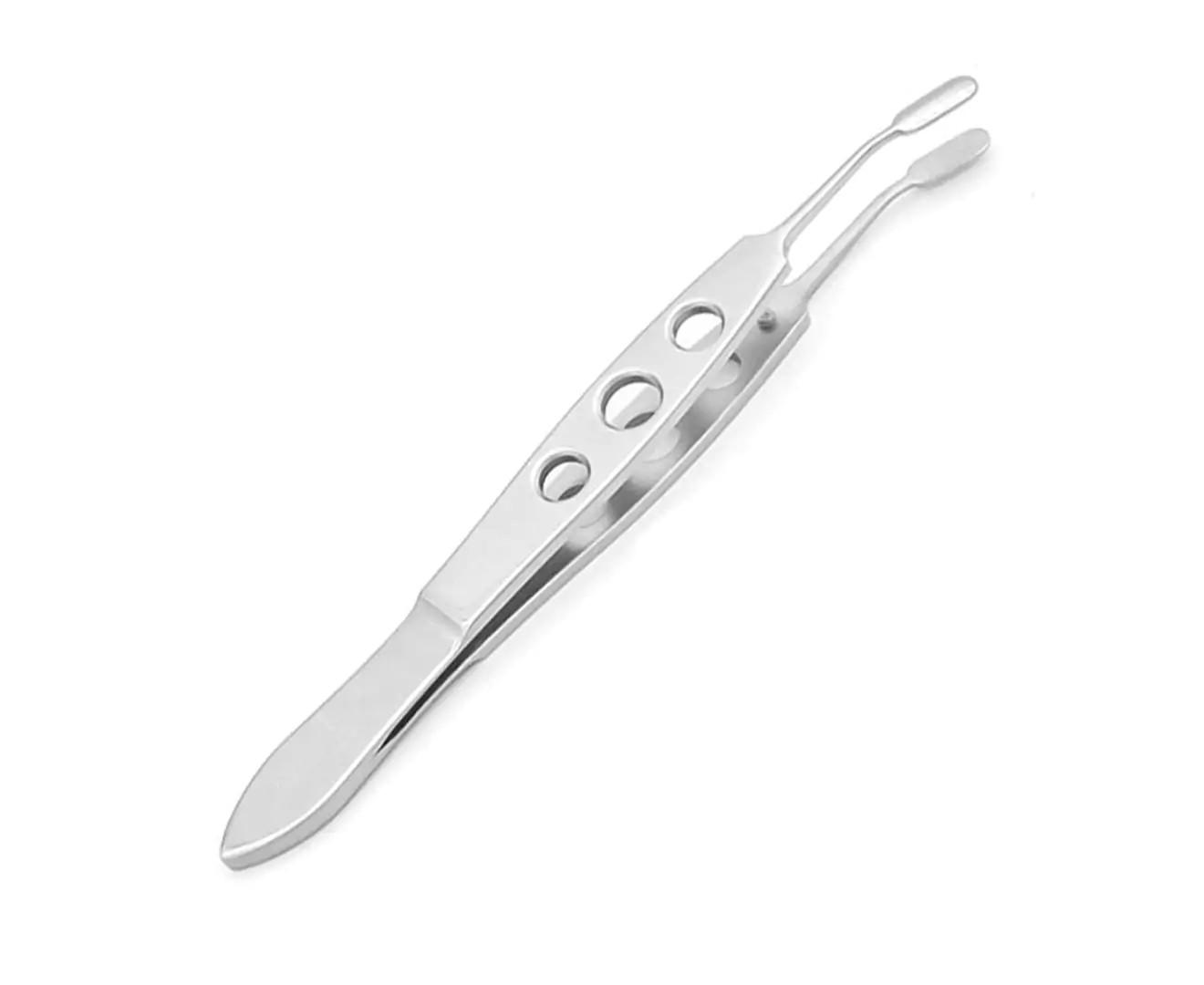 Premium Stainless Steel Meibomian Gland Expressor Professional Forceps Eyelid Massage Tweezers for Dry Eyes, High Precision Tweezer Tools (Rectangle 2)