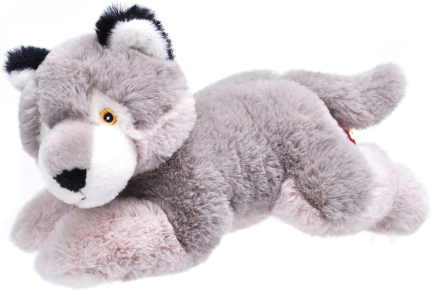 Wild Republic Ecokins Mini Wolf, Stuffed Animal, 8 Inches, Kids, Plush Toy, Made from Spun Recycled Water Bottles, Eco Friendly, Child’S Room Decor