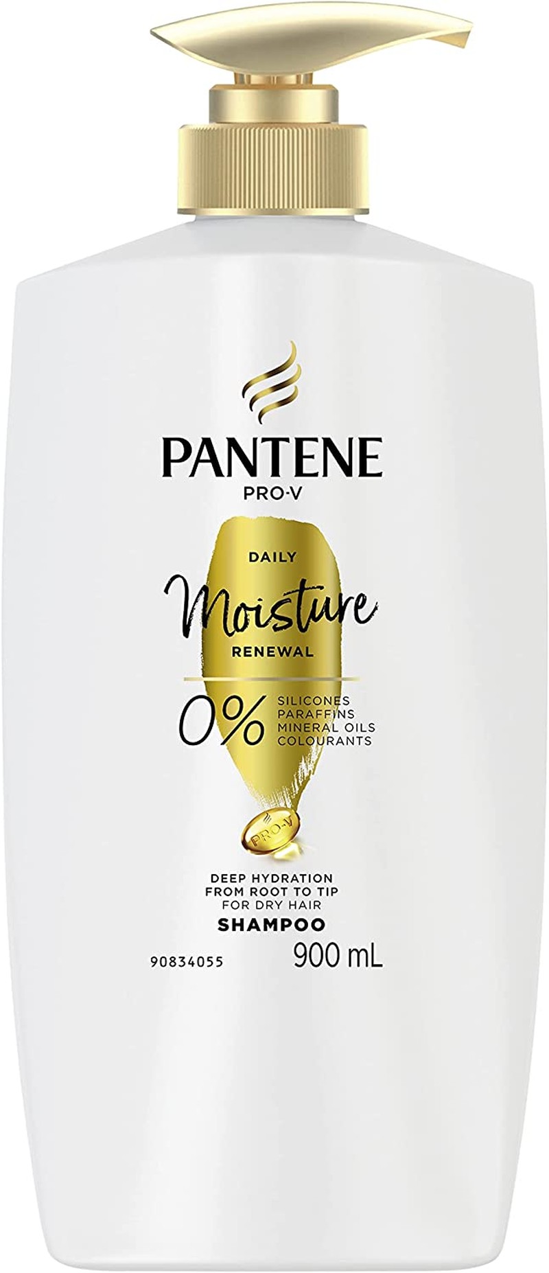 Pantene Pro-V Daily Moisture Renewal Shampoo for Dry Hair, 900Ml