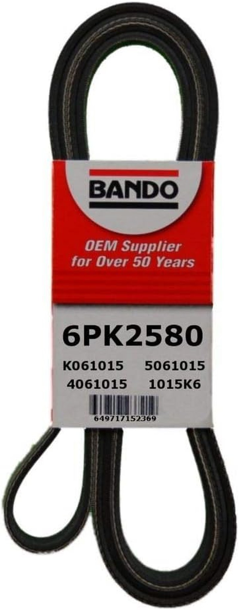 Bando USA 6PK2580 OEM Quality Serpentine Belt