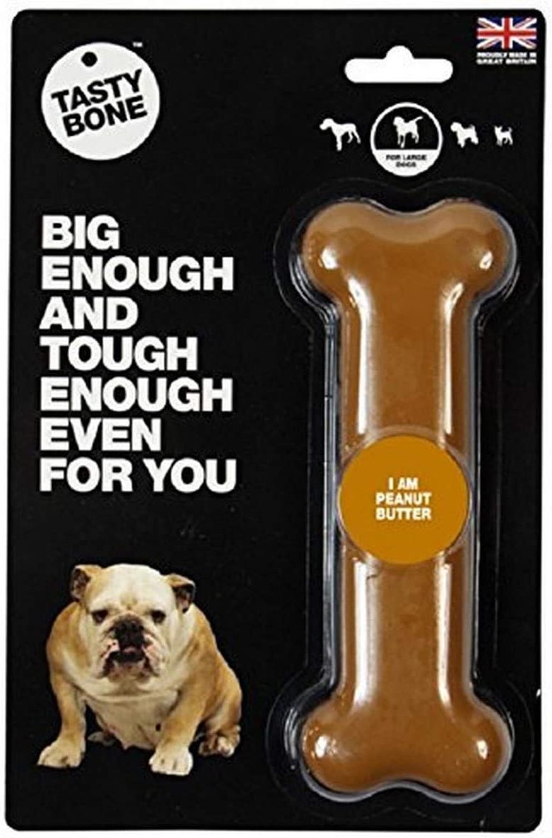 Tasty Bone Nylon Peanut Butter Dog Chew Toy Bone Extra Small