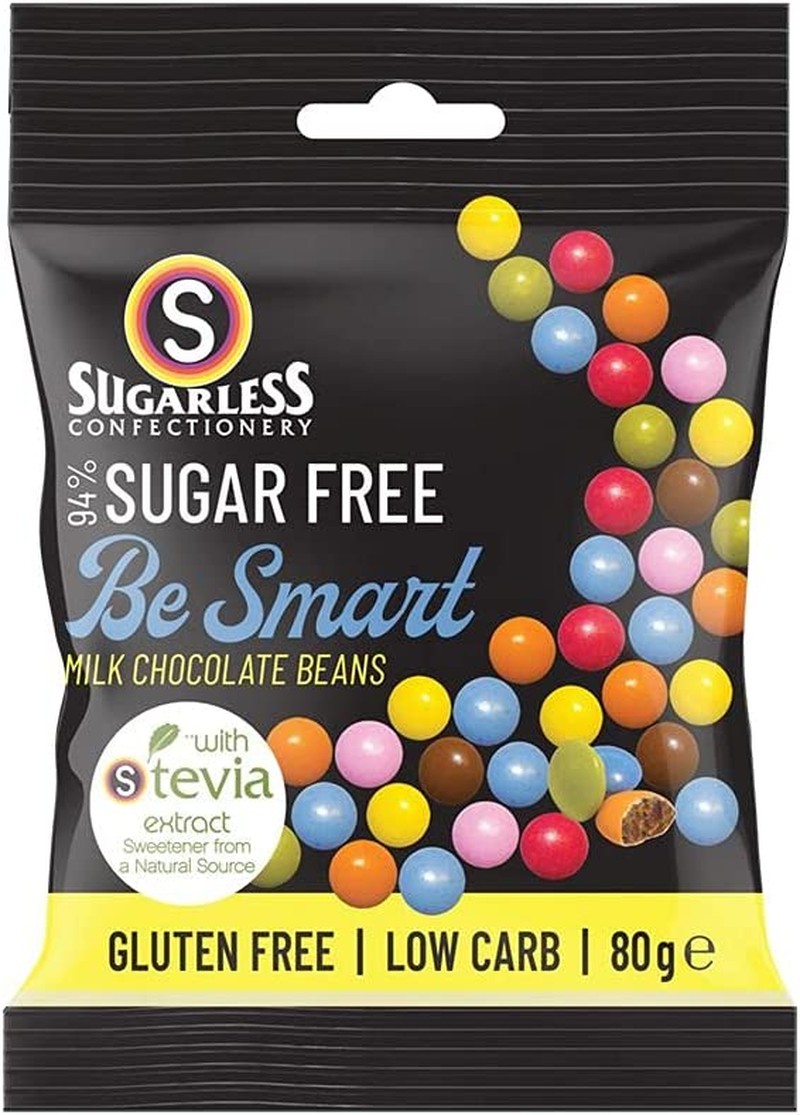 The Sugarless Company Confectionery. Be Smart Chocolate Beans, 80G