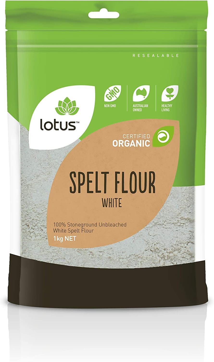 Lotus Organic White Spelt Flour 1 Kg,