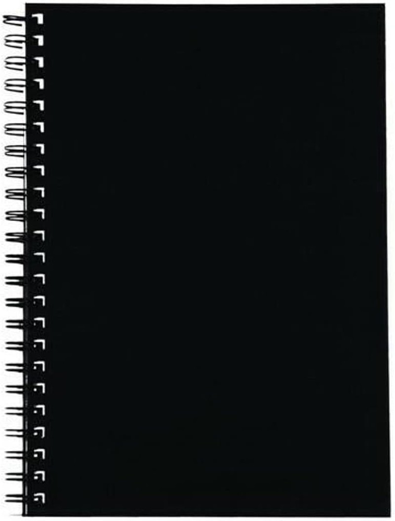 Spirax A4 Hard Cover Notebook, Black