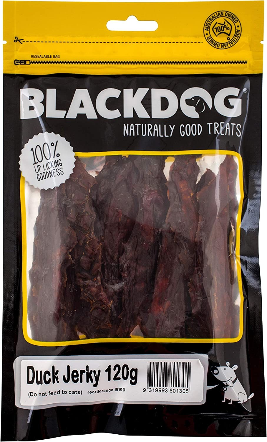 BLACKDOG DUCK JERKY 120G