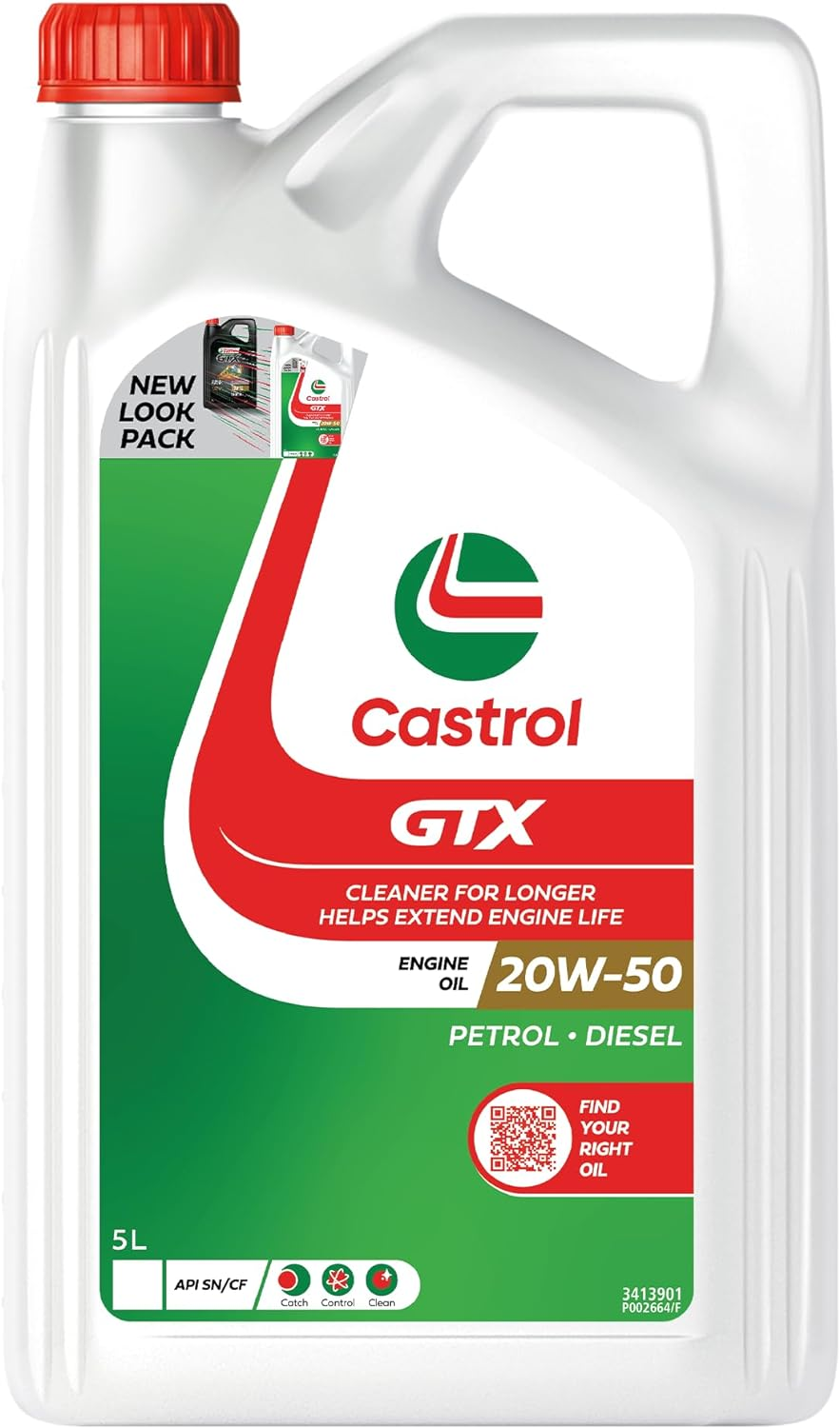 Castrol GTX 20W-50 Engine Oil 5 Litre