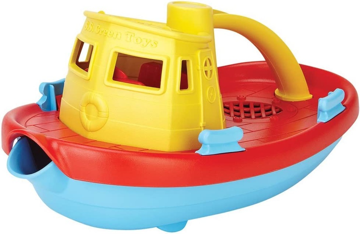 Green Toys TUG01R-Y My First Tugboat Water Play,Yellow