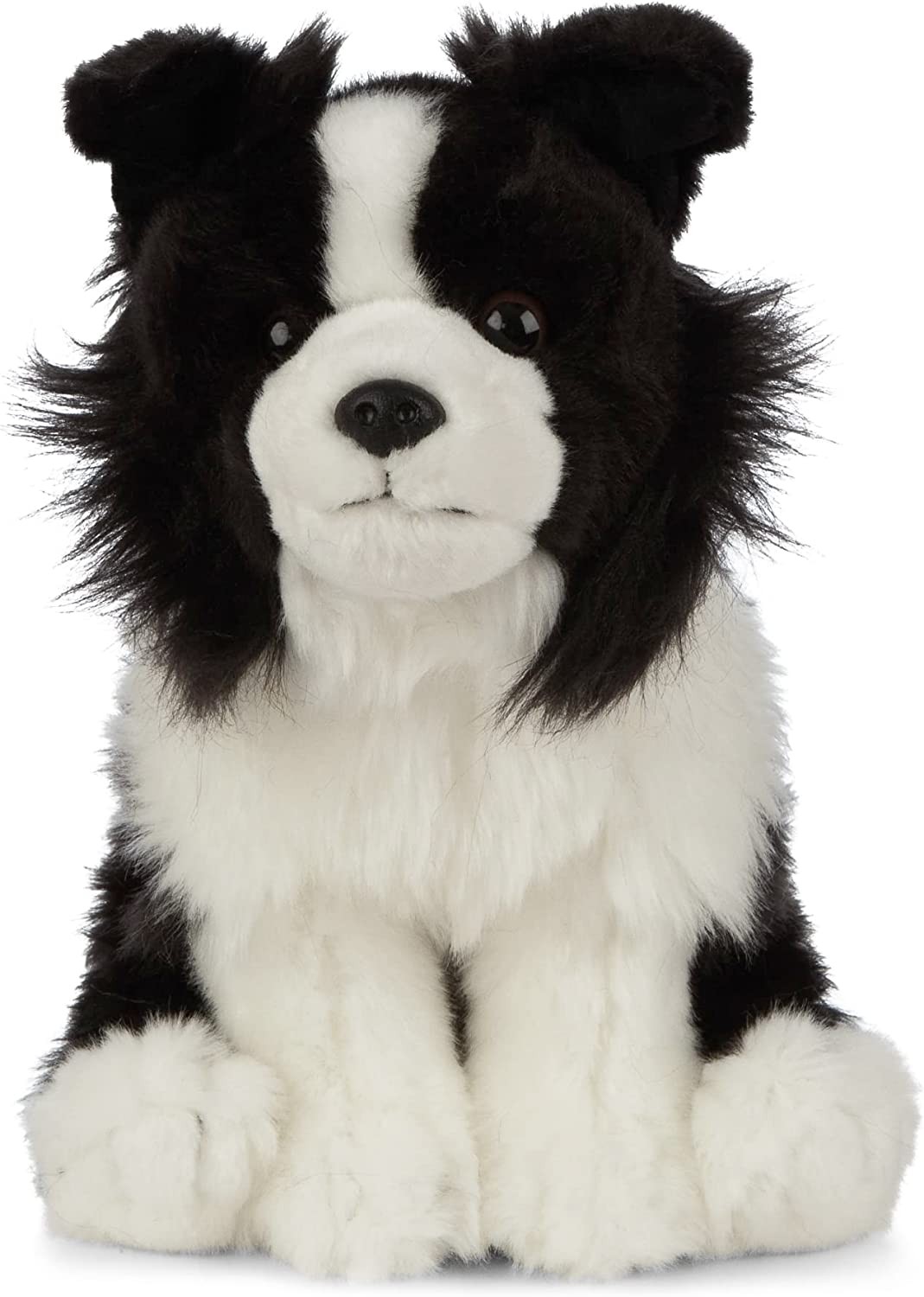 Living Nature Soft Toy – Plush Pet Animal, Border Collie Dog (20Cm) – Realistic Soft Toys with Educational Fact Tags