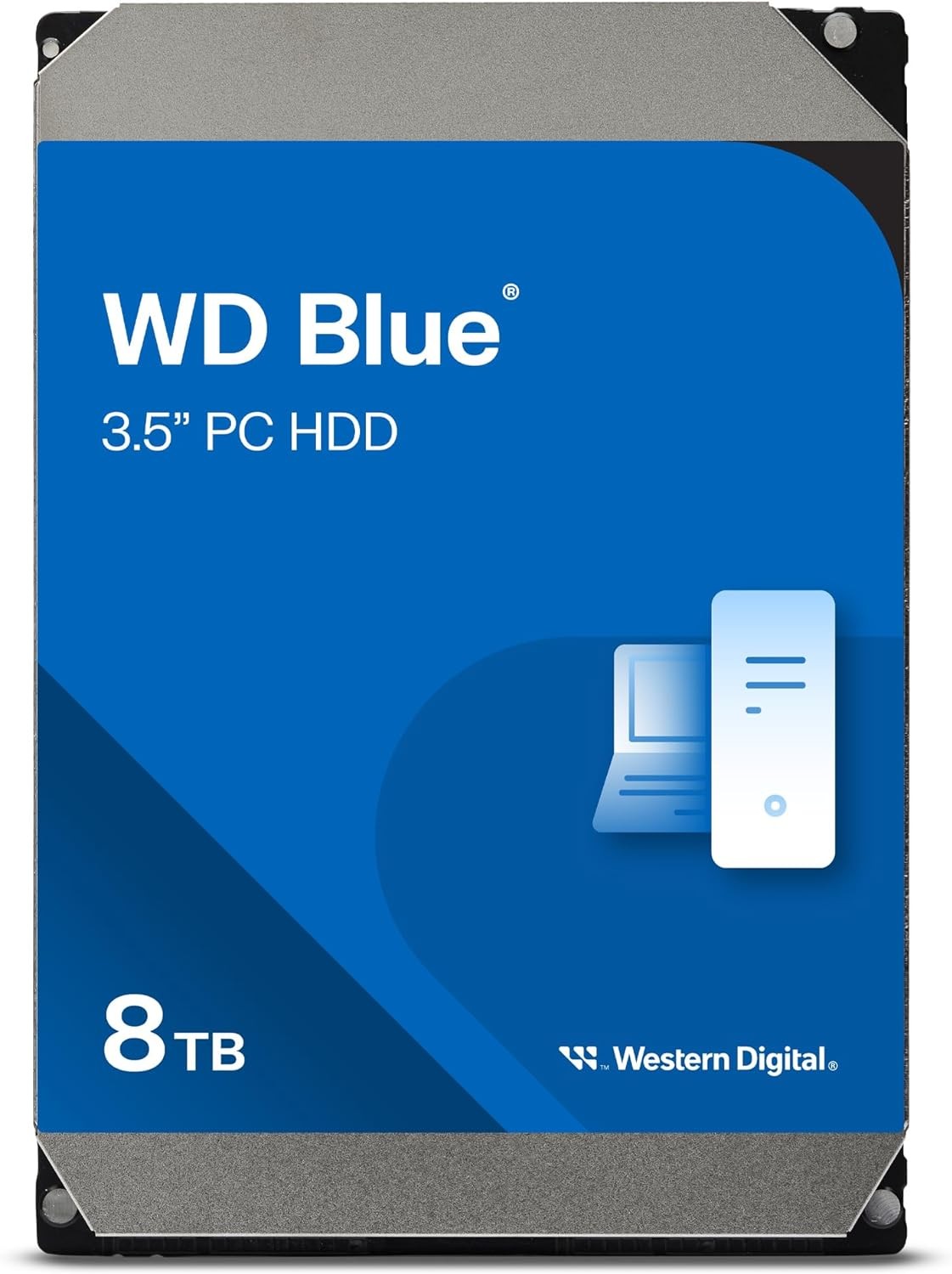 WD Blue 8TB 3.5″ Internal Hard Drive – 5400 RPM Class, SATA 6 Gb/S, 256MB Cache, 2 Year Warranty