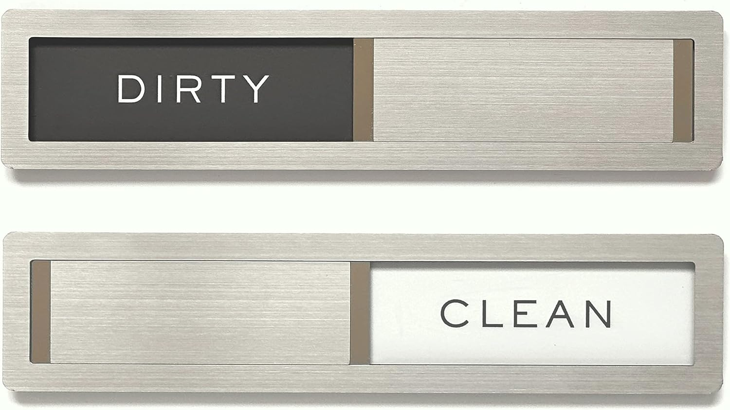 Kubik Letters Premium Dishwasher Magnet Clean Dirty Sign – Stainless Steel Grade 304 Dishwasher Magnet – Clean Dirty Magnet for Dishwasher – Dirty Clean Dishwasher Magnet, Dishwasher Clean Dirty Sign