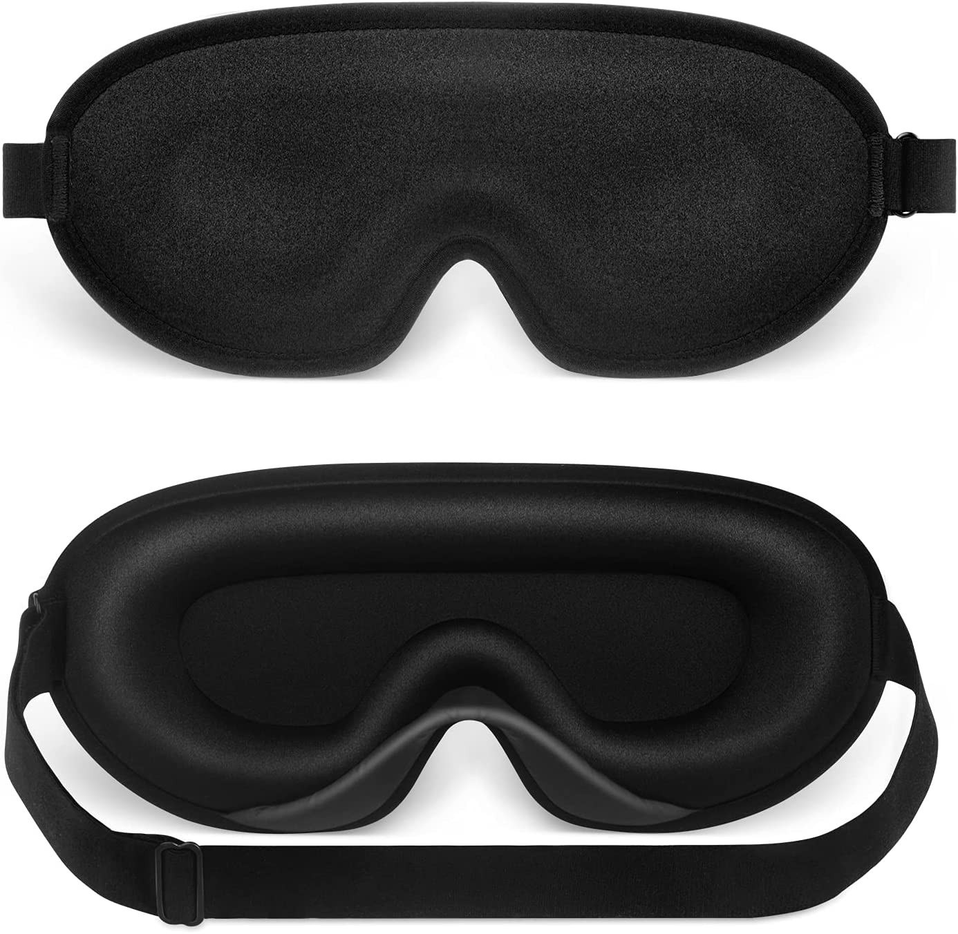 Sleep Mask, NEESTARTLY 3D Concave Design, Non Pressure, Ultra-Soft, Adjustable Eye Mask for Women Men, Eye Shades for Travel/Naps/Yoga/Insomnia