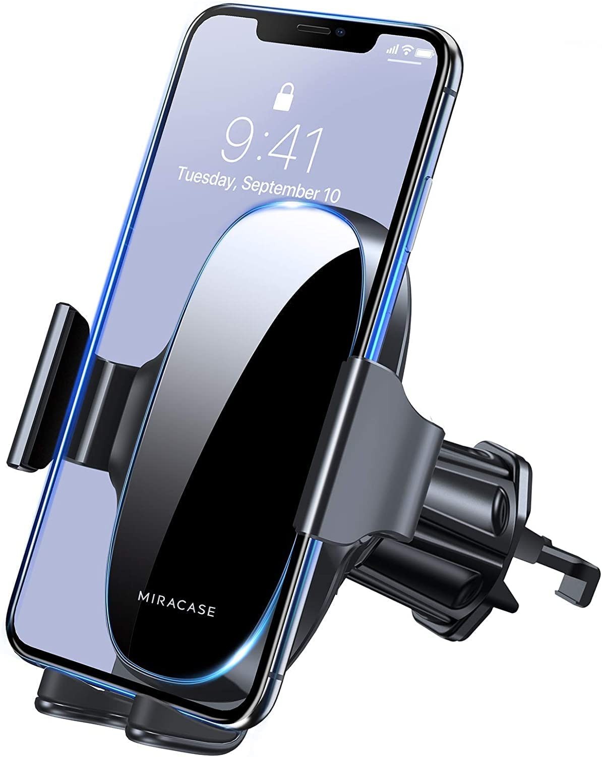 [New Generation] Miracase Car Phone Holder, Mobile Phone Holder for Car, Universal Car Phone Mount Compatible with Iphone 14 Pro Max 13/12/11/Mini/Xr/Xs/Samsung/And All 4.0″-7.0″Smartphones