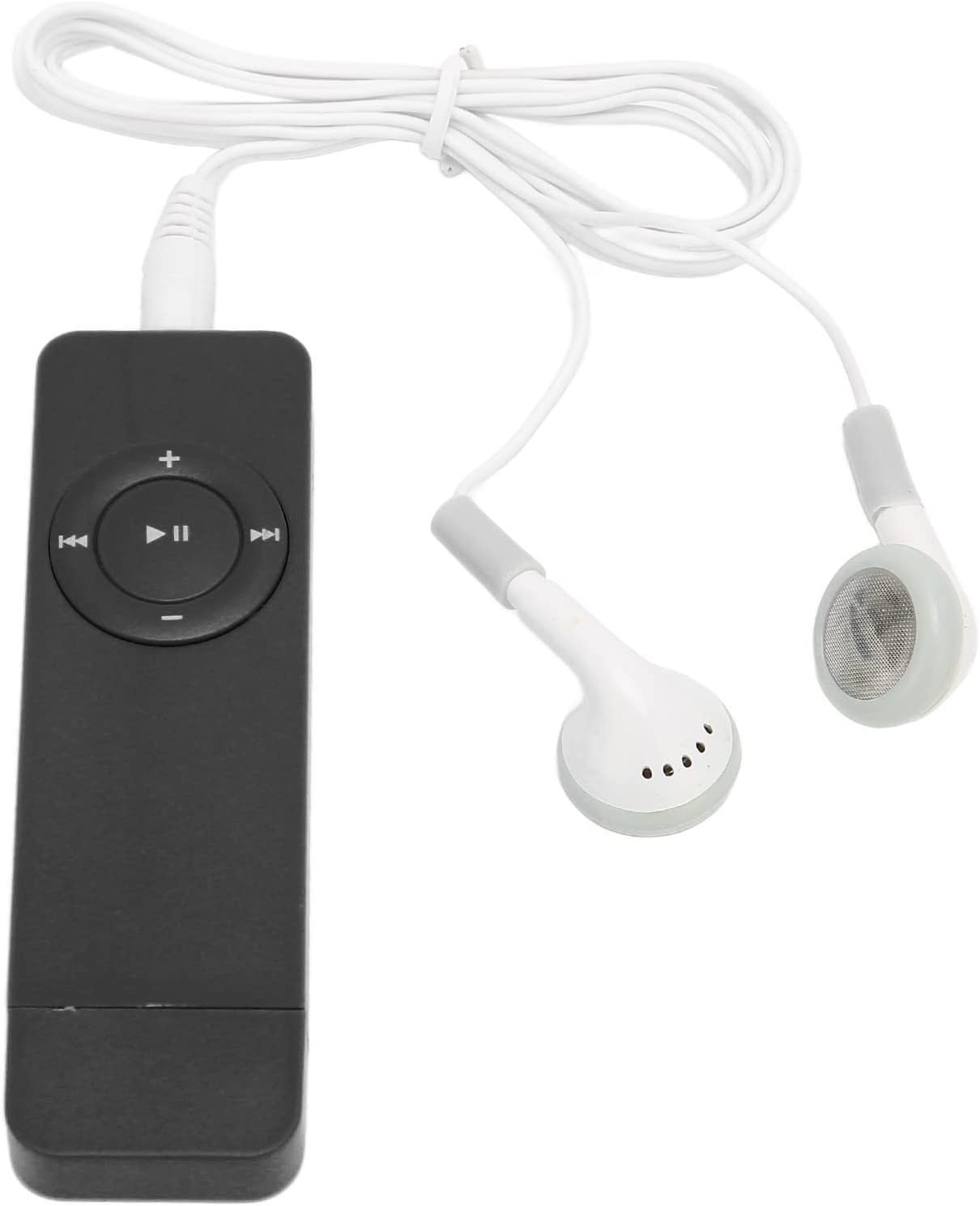 MP3 Player, Support up to 64GB Mini Music Player Lossless Sound MP3 Music Player Compact and Portable Mini MP3 Music Player with Earphone and Lanyard for Students Running Travel (Black)