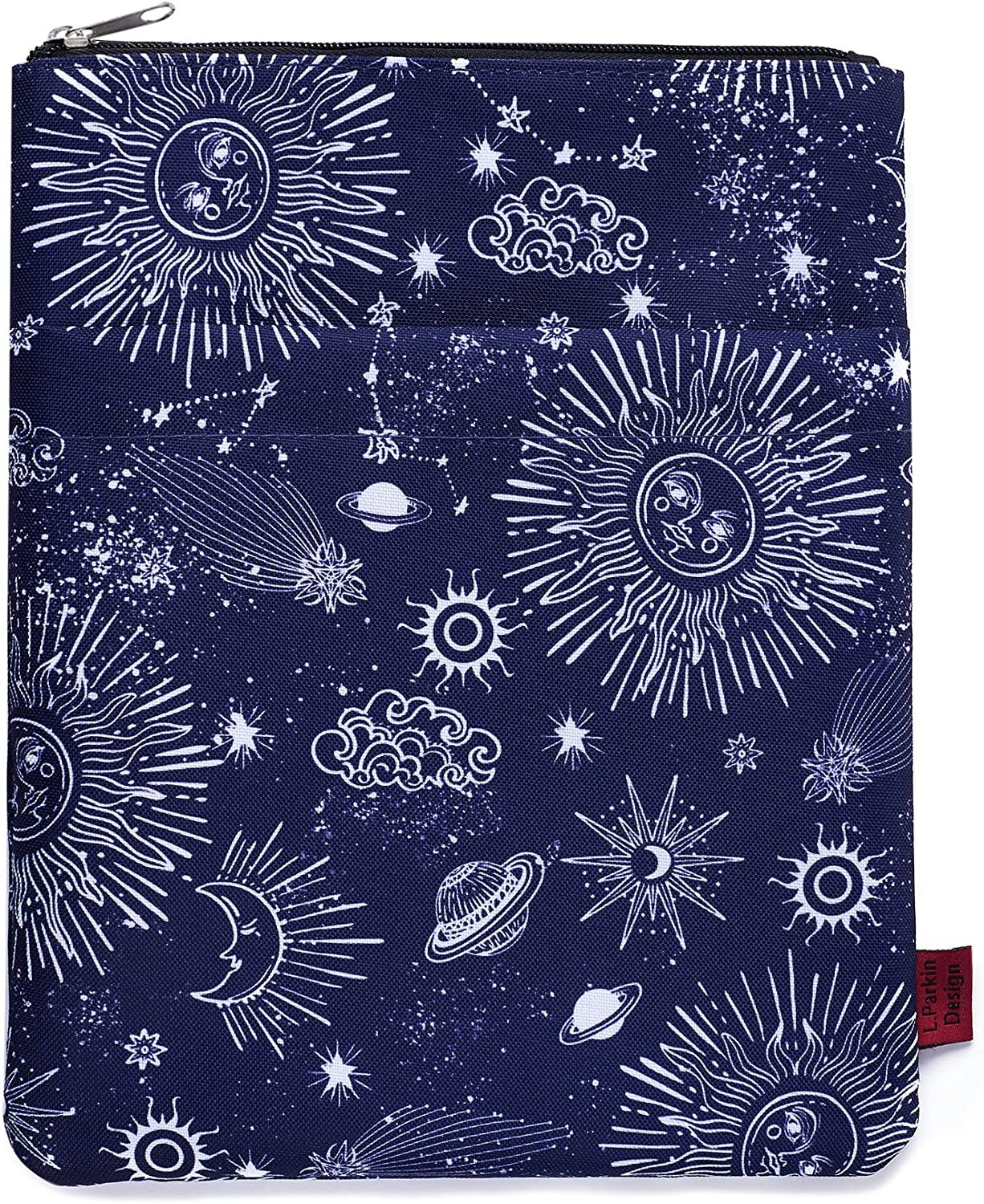 Zodiac Sun & Moon Book Sleeve, Book Covers for Paperbacks, Book Sleeves with Zipper , 11 X 8.5 Inch, Astrology Gifts