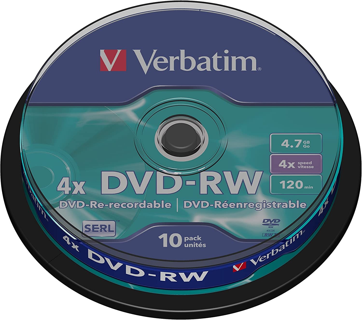 DVD-RW 4.7GB 10Pk Spindle 4X