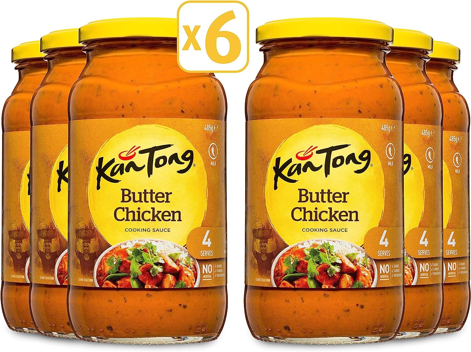 KAN-TONG Cooking Sauce Butter Chicken 6 X 485G