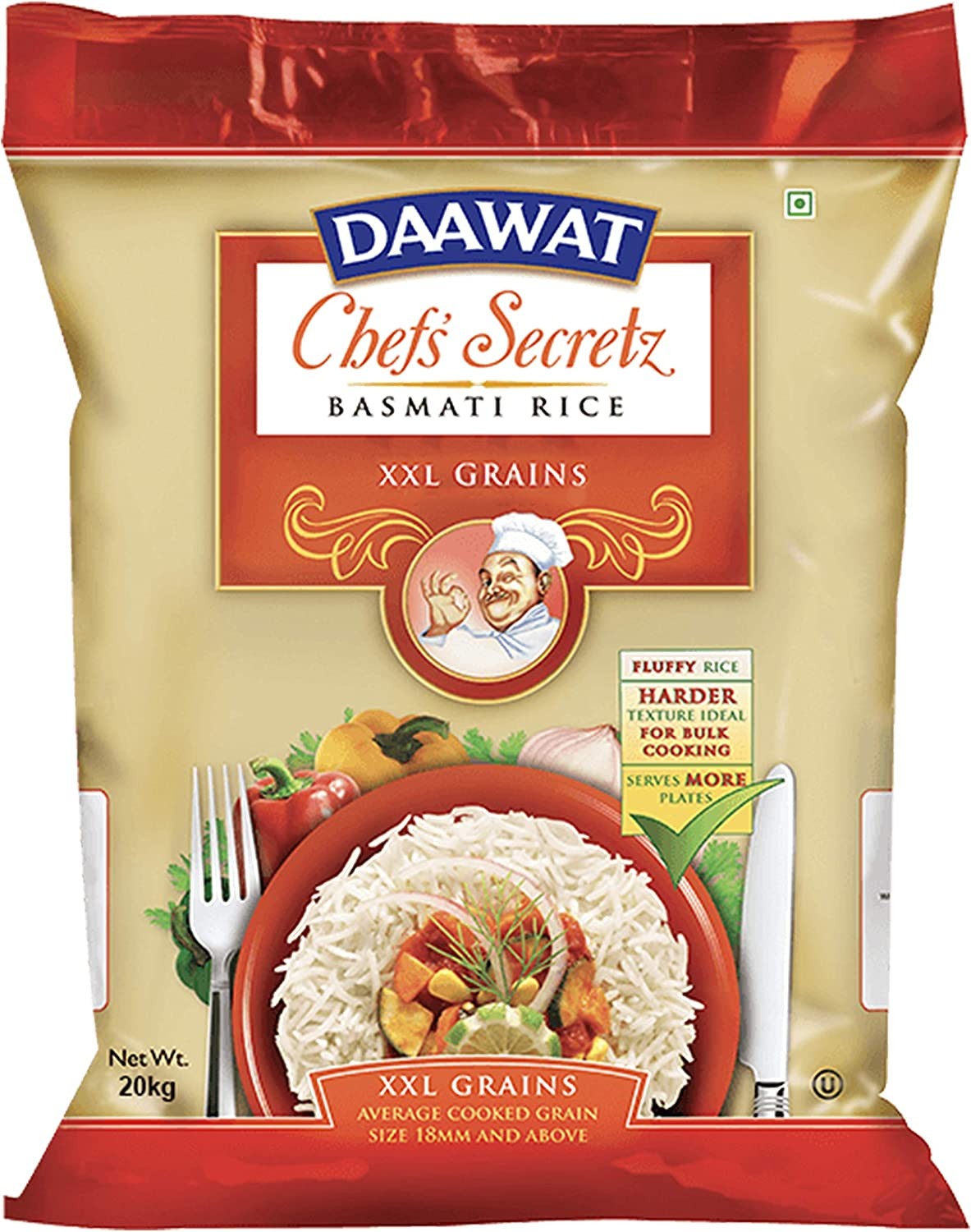 Daawat Chef’S Secretz Classic Basmati Rice, 20 Kg