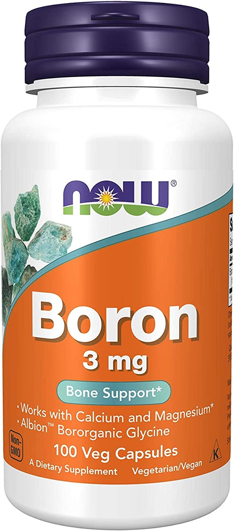 NOW Boron 3 Mg,100 Capsules