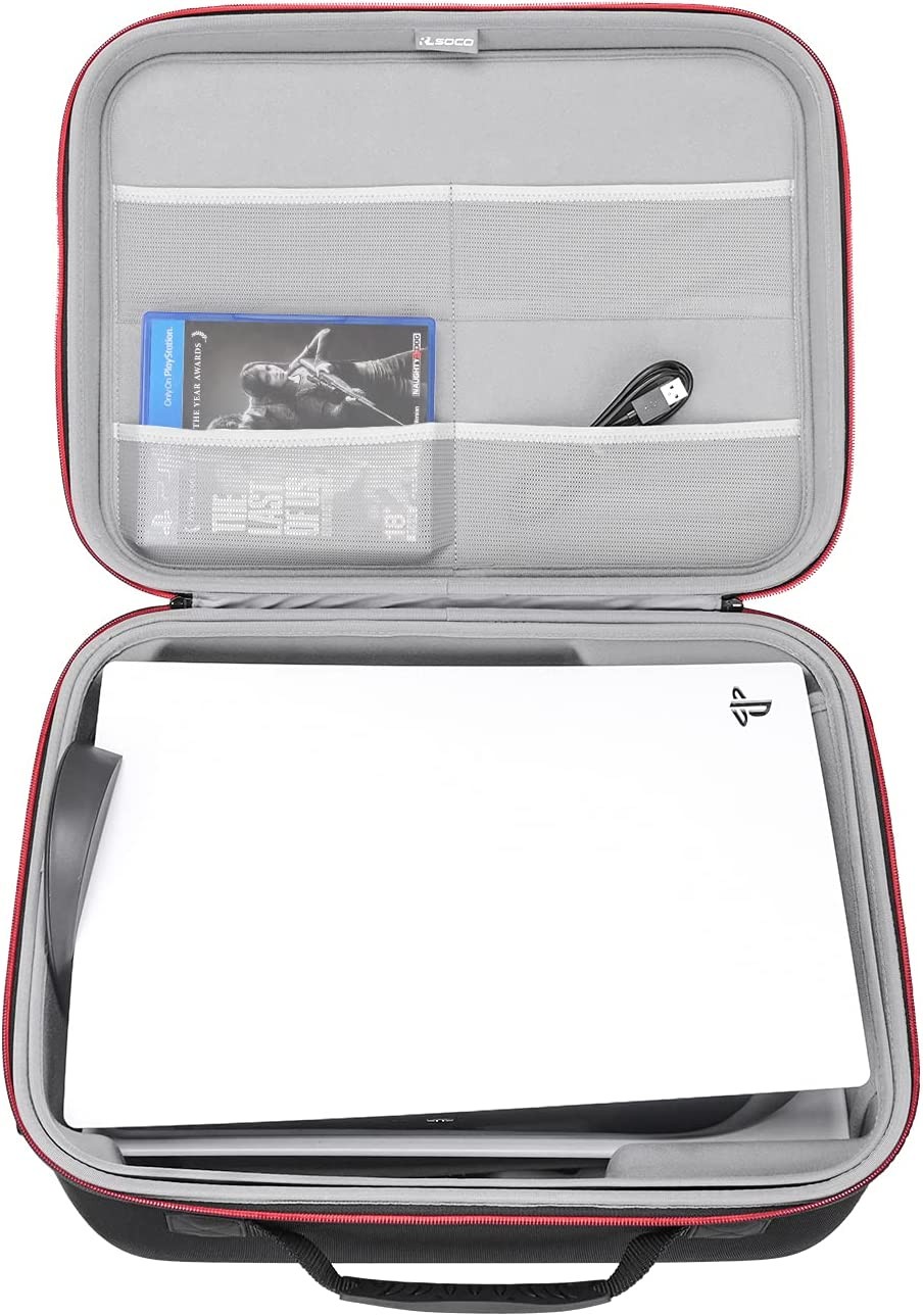 RLSOCO Hard Carrying Case for Playstation 5 Digital Edition and Disc Version