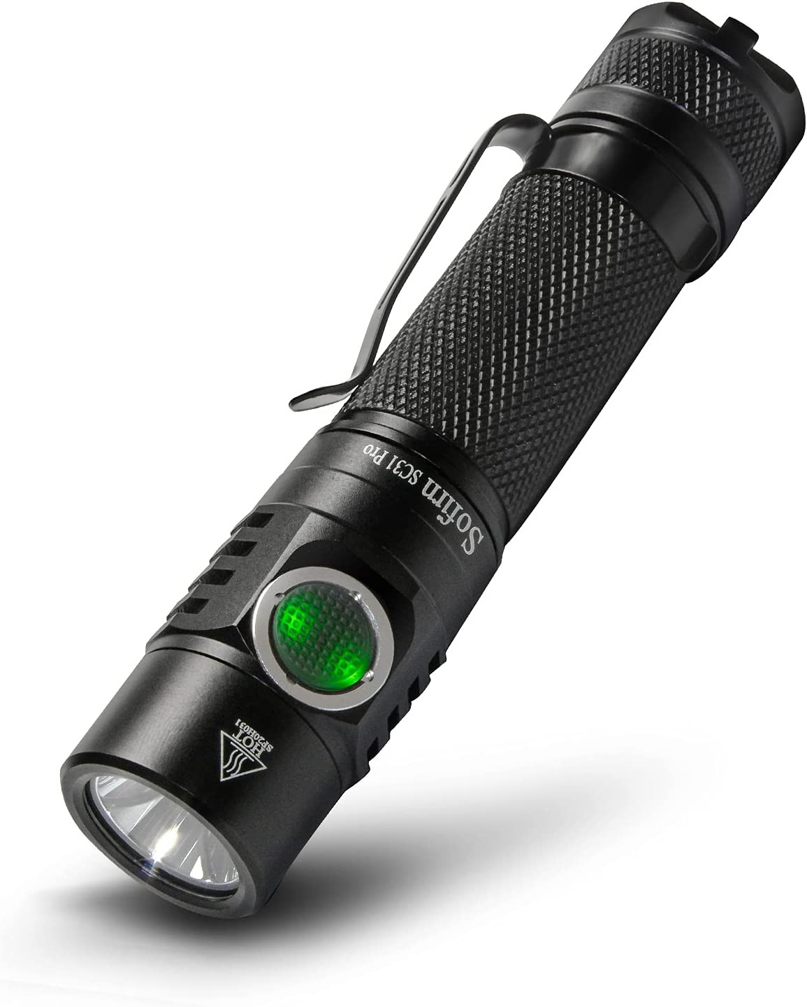 Sofirn SC31 Pro Rechargeable Flashlight 2000 Lumen, Pocket Light with Powerful SST40 LED, Anduril UI for Camping Hiking Fishing Etc, Battery and USBC Cable Included