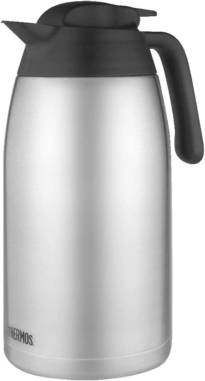 Thermos Stainless Steel Vacuum Insulated Carafe, 2L, Stainless Steel, THV2000AUS