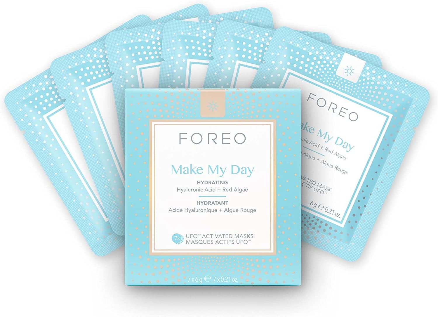 FOREO Make My Day Ufo-Activated Mask, 6G 7 Count