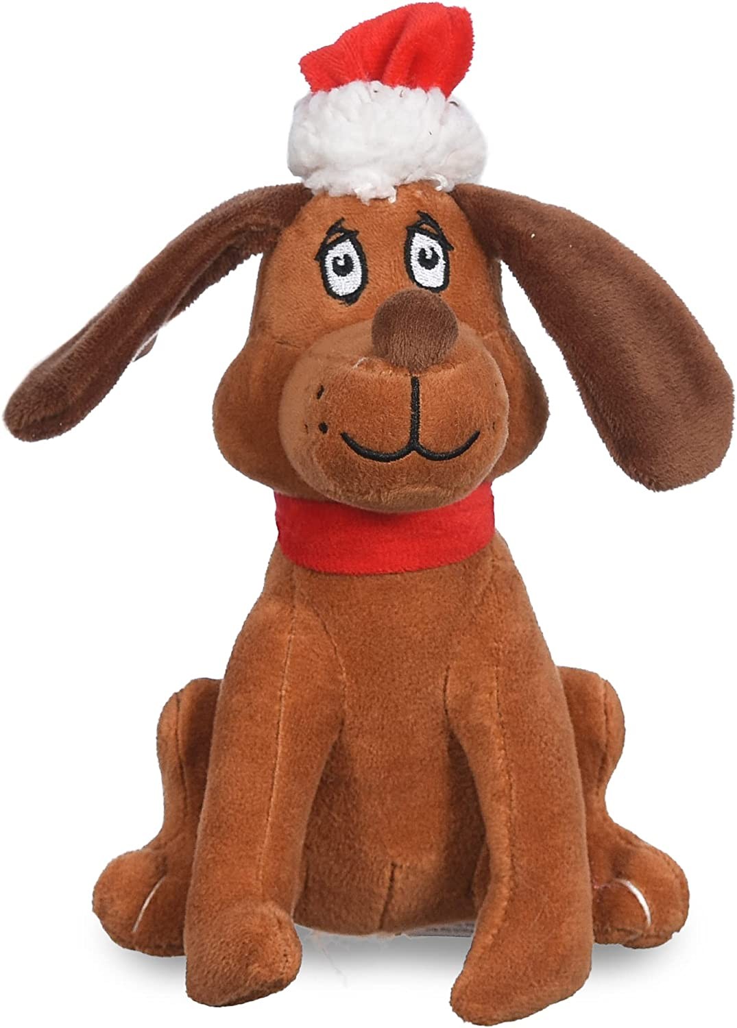 Dr. Seuss for Pets the Grinch Max Santa Figure Plush Squeaky Dog Toy | the Grinch Plush Dog Toy from Dr Seuss Collection | Large Christmas Dog Toy for Holidays, 9 Inch (FF18443-22)