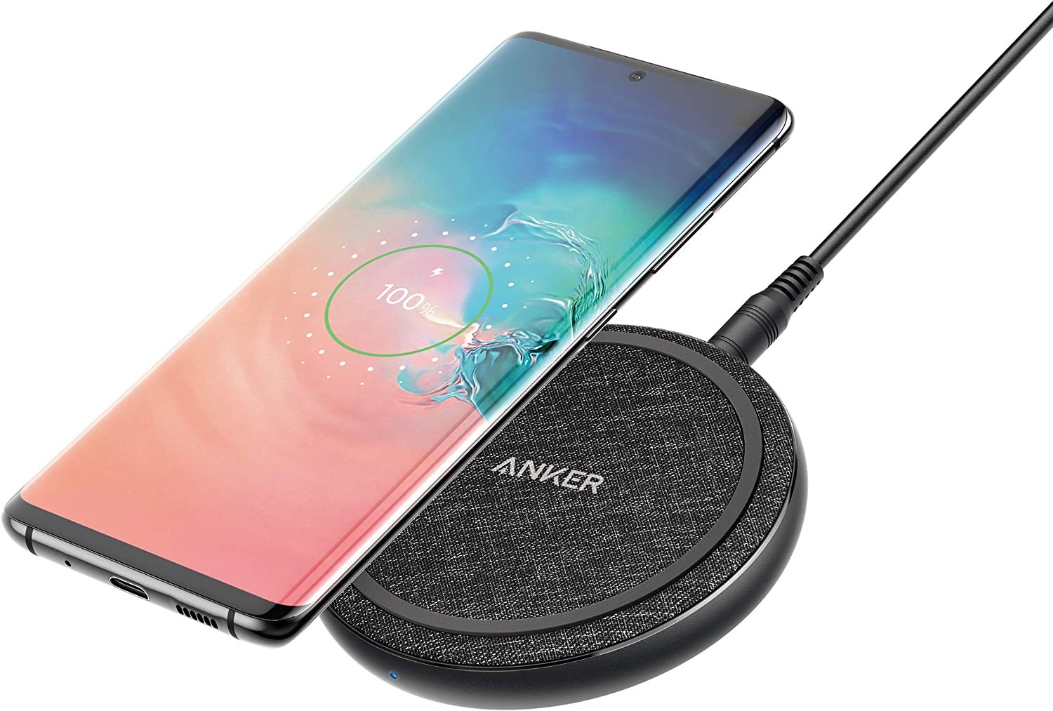 Anker Powerwave II Pad Qi-Certified 15W Max Fast Wireless Charging Pad